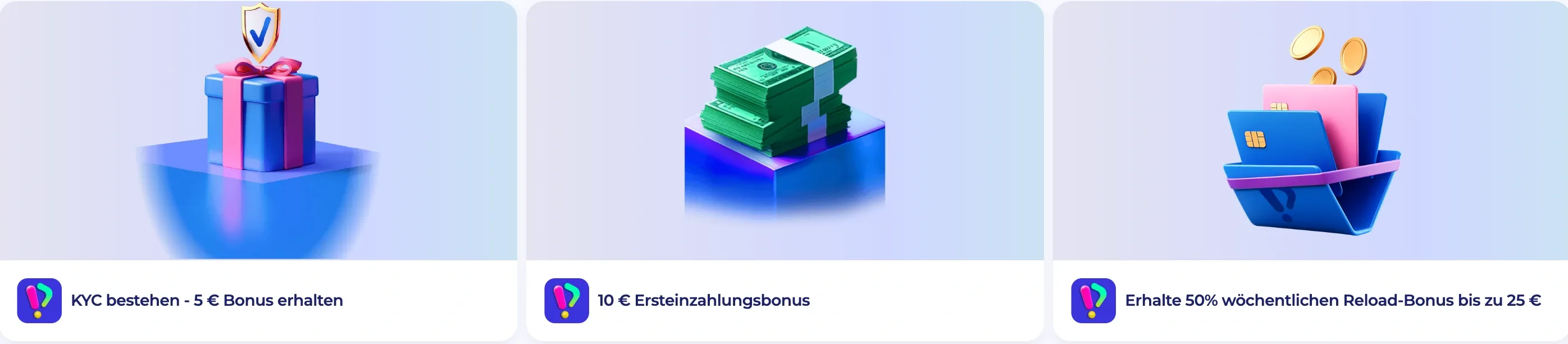 Exklusive PlayID Boni: 5€ für KYC-Verifizierung, 10€ Ersteinzahlungsbonus und wöchentlicher Reload