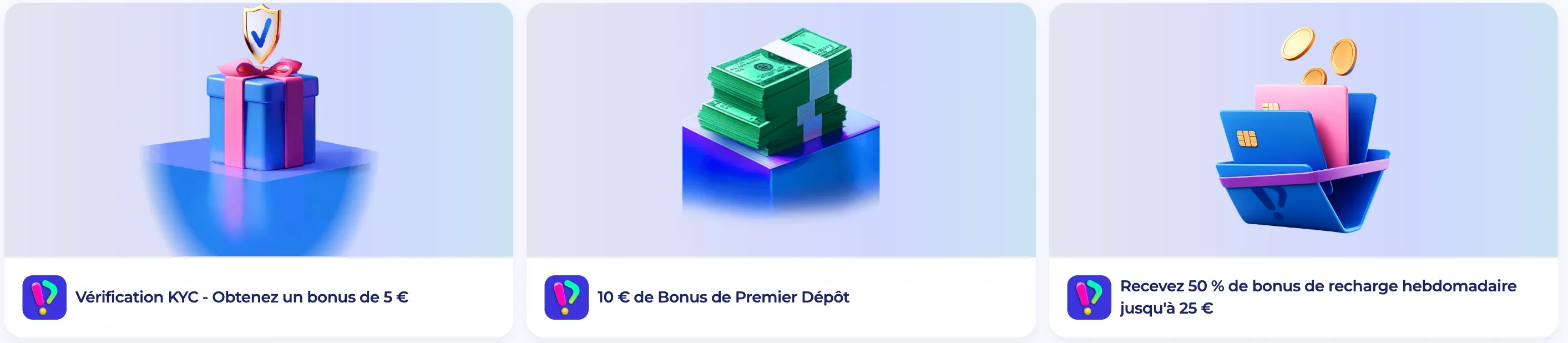 Les offres promotionnelles de l'application PlayID incluant le bonus KYC de 5 € et le bonus de premier dépôt